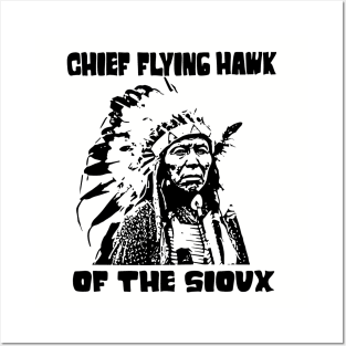 Chief-Flying-Hawk Posters and Art